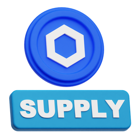 Chainlink Coin  supply  3D Icon