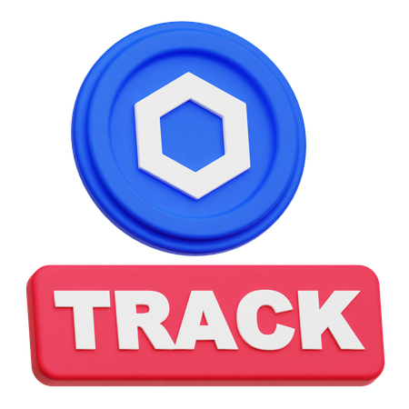 Chainlink Coin  track  3D Icon