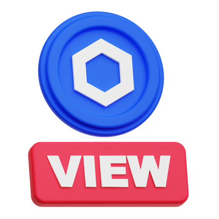 Chainlink Coin  view  3D Icon
