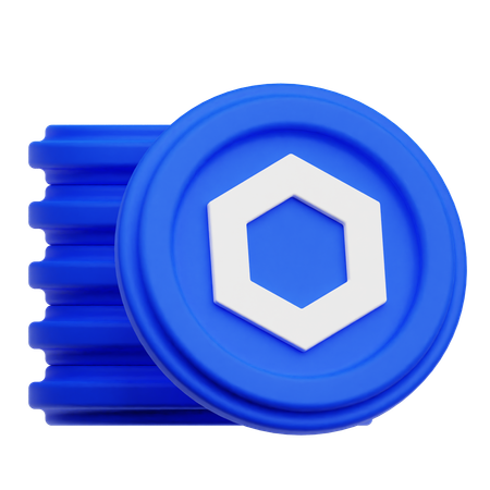 Chainlink Coins  3D Icon