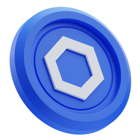 Criptomoeda Chainlink  3D Icon