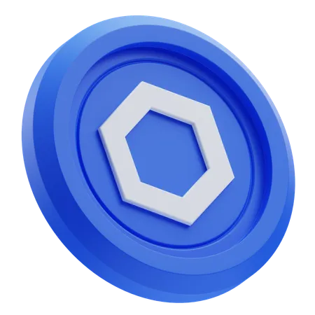 Criptomoeda Chainlink  3D Icon