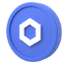 3d chainlink crypto logo