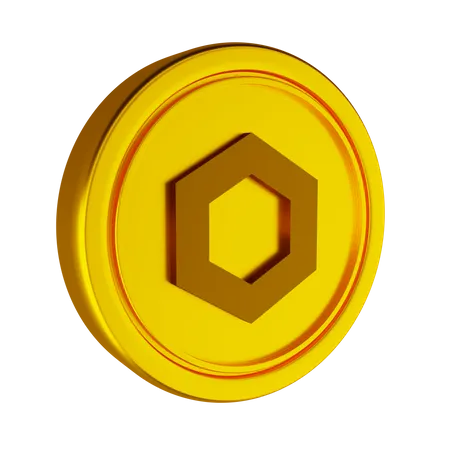 Chainlink Crypto Coin  3D Icon
