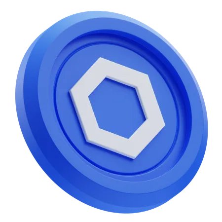 Chainlink Cryptocurrency  3D Icon