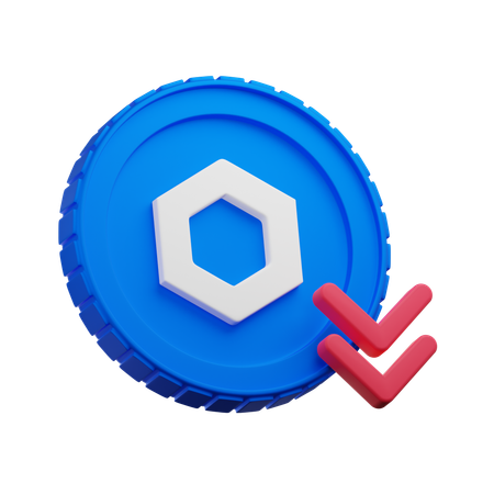 Chainlink Down  3D Icon