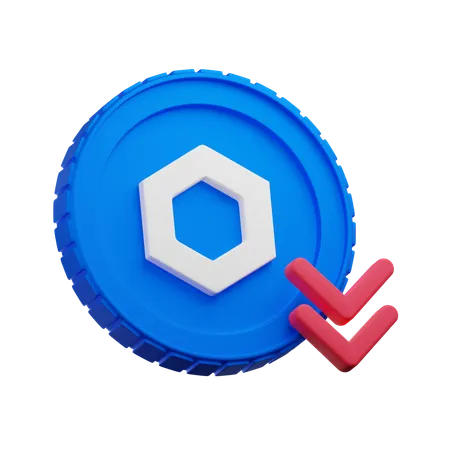 Chainlink Down  3D Icon