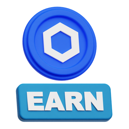 Chainlink Earn  3D Icon