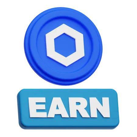 Chainlink Earn  3D Icon