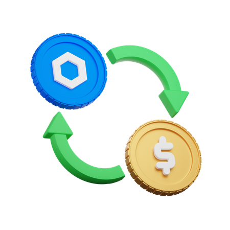 Chainlink Exchange  3D Icon