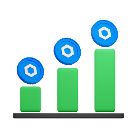 Graphique en maillons de chaîne  3D Icon