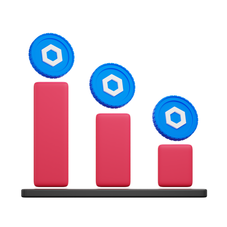 Graphique en maillons de chaîne  3D Icon