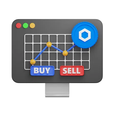 Chainlink Graph  3D Icon