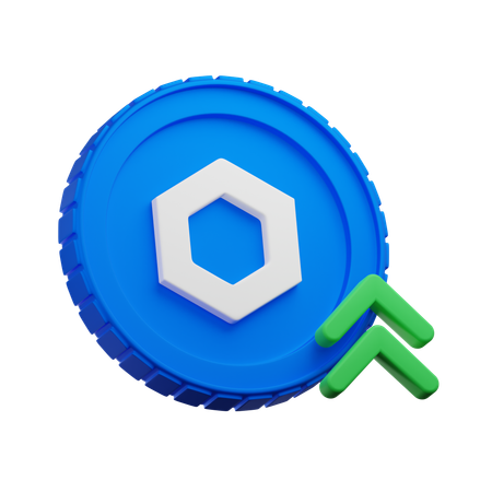 Chainlink Growth  3D Icon