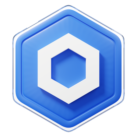 Chainlink (LINK) Badge  3D Illustration