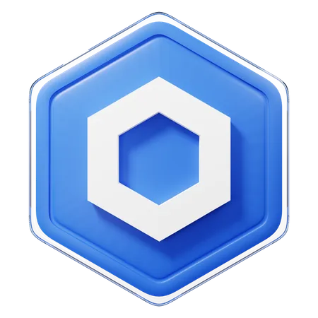 Chainlink (LINK) Badge  3D Illustration