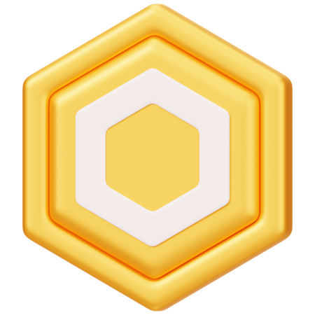 Chainlink (LINK) Bagde  3D Icon