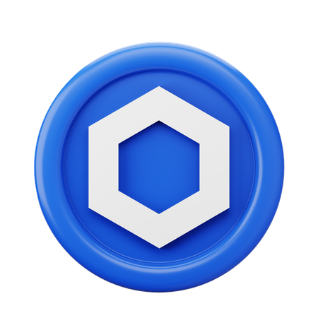 Chainlink Link Coin  3D Icon