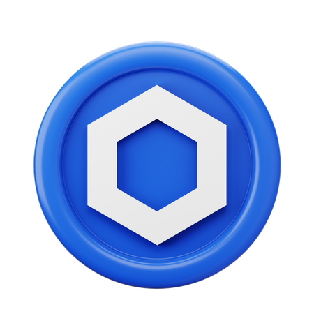 Chainlink Link Coin  3D Icon