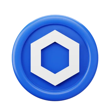 Chainlink Link Coin  3D Icon