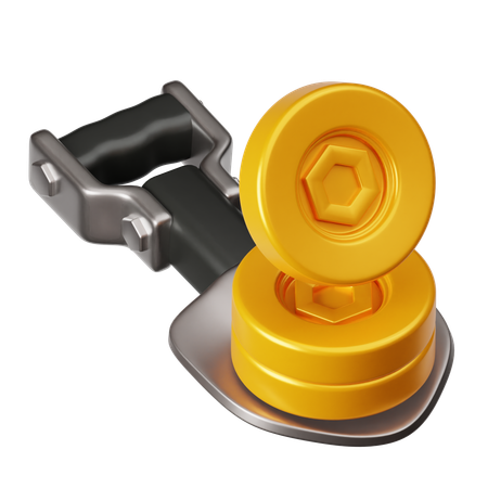 Chainlink-Mining - Kettenglied-Mining  3D Icon