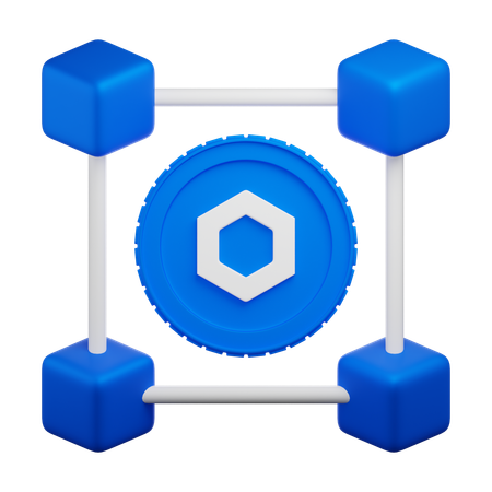 Réseau de maillons de chaîne  3D Icon