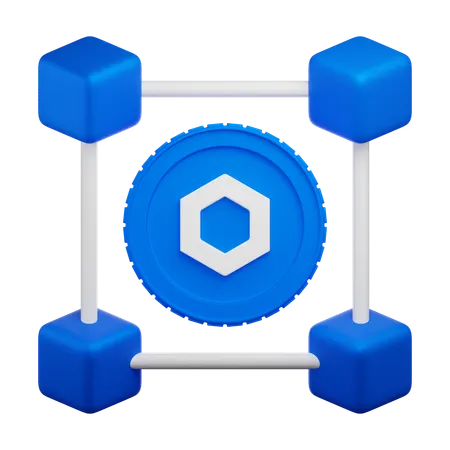 Chainlink Network  3D Icon