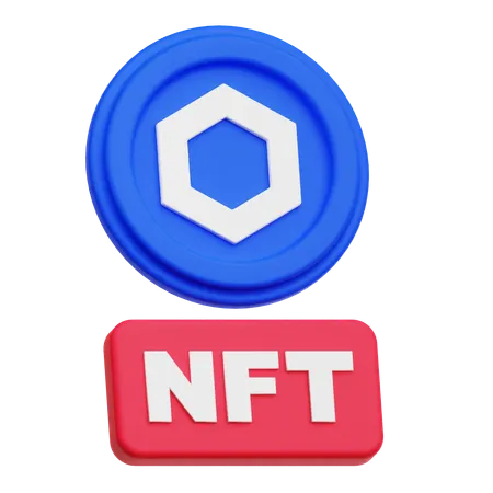 Maillon de chaîne NFT  3D Icon