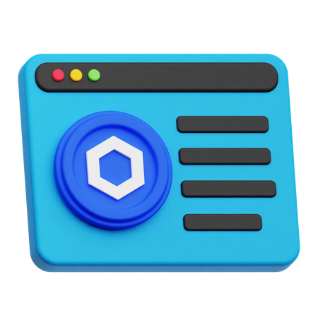 Chainlink Website  3D Icon