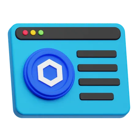 Chainlink Website  3D Icon