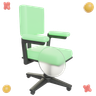 swivel chair 3d illustration