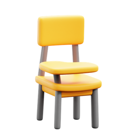 Chair Desk  3D Icon
