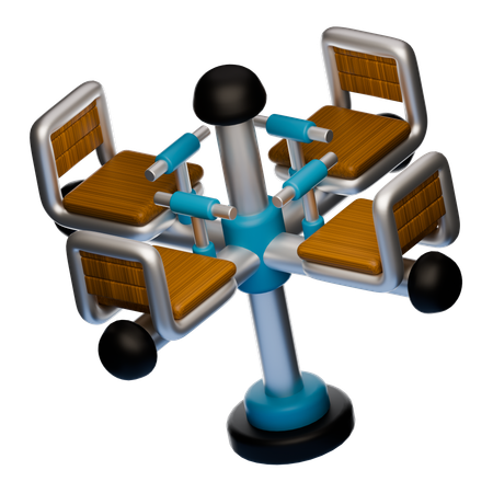 Chair Merry Go  3D Icon