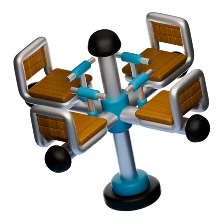 Chair Merry Go  3D Icon