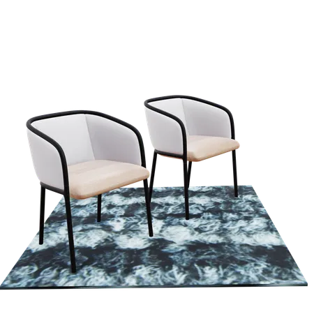 Chair  set  3D Icon