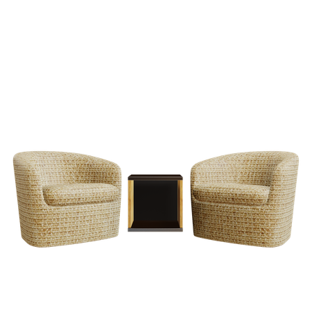 Chair Set  3D Icon