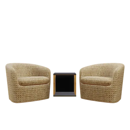 Chair set  3D Icon