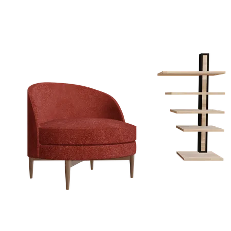 Chair Set  3D Icon