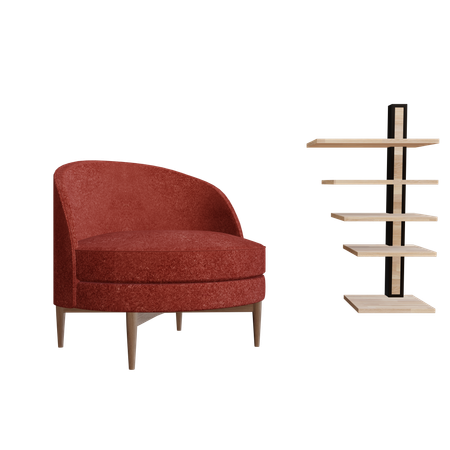 Chair Set  3D Icon