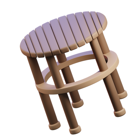 Chaise  3D Icon