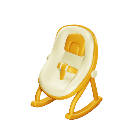 Chaise berçante bébé  3D Icon