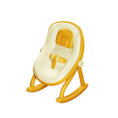 Chaise berçante bébé  3D Icon