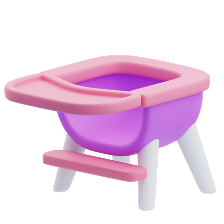 Chaise de bébé  3D Icon
