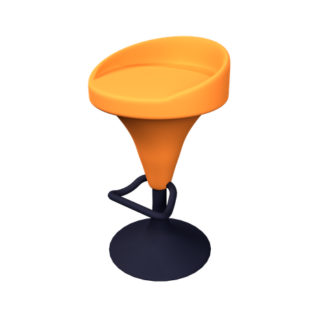 Chaise de bar  3D Icon