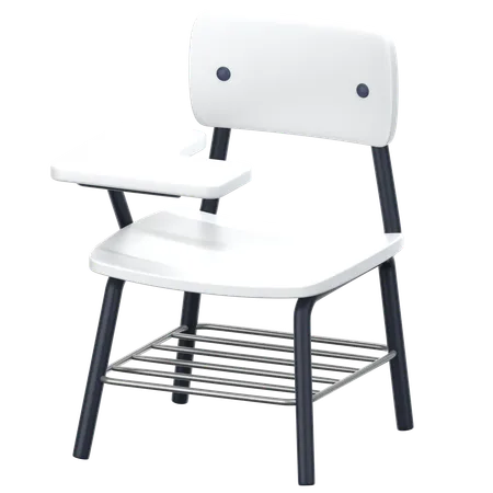 Chaise de bureau d'université  3D Icon