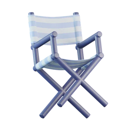 Chaise de camping  3D Icon