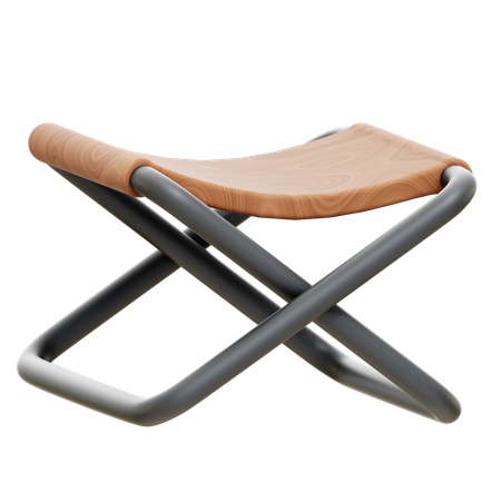 Chaise de camping  3D Icon