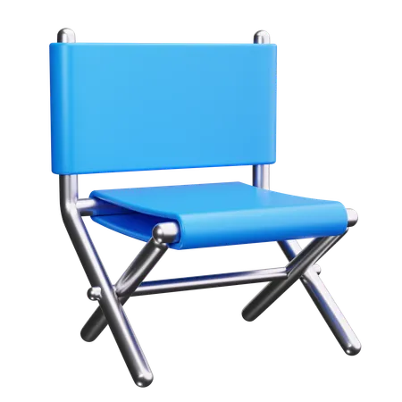 Chaise de camping  3D Icon