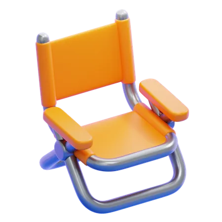 Chaise de camping  3D Icon