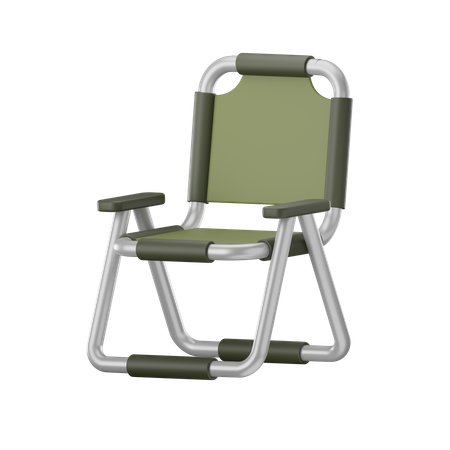 Chaise de camping  3D Icon